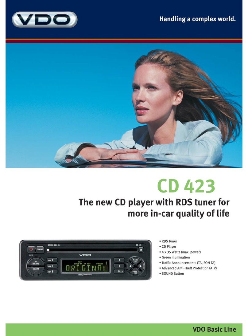 VDO CD 423 User manual