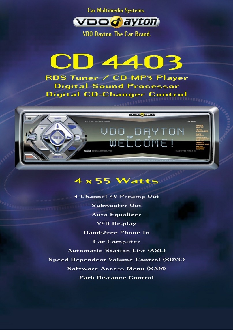 VDO CD 4403 - User manual