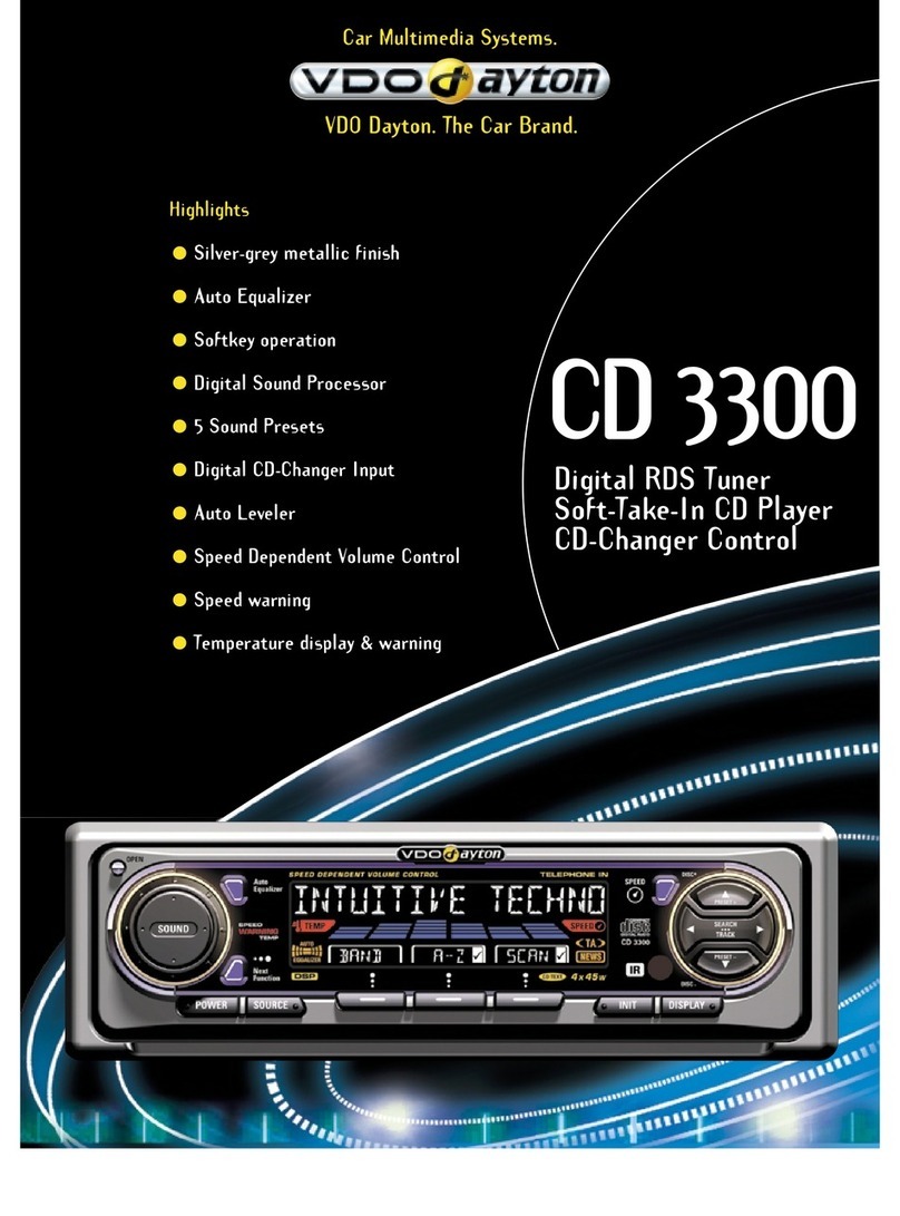 VDO CD 3300 - User manual