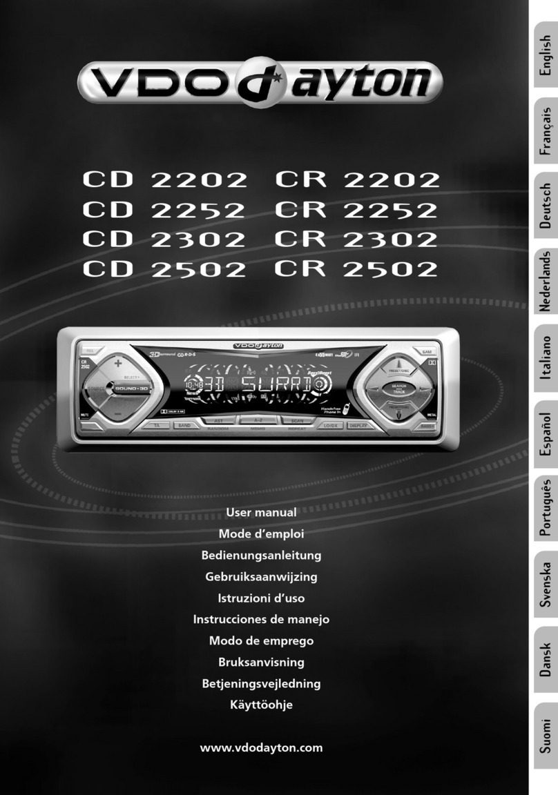 VDO CD 2202 - User manual