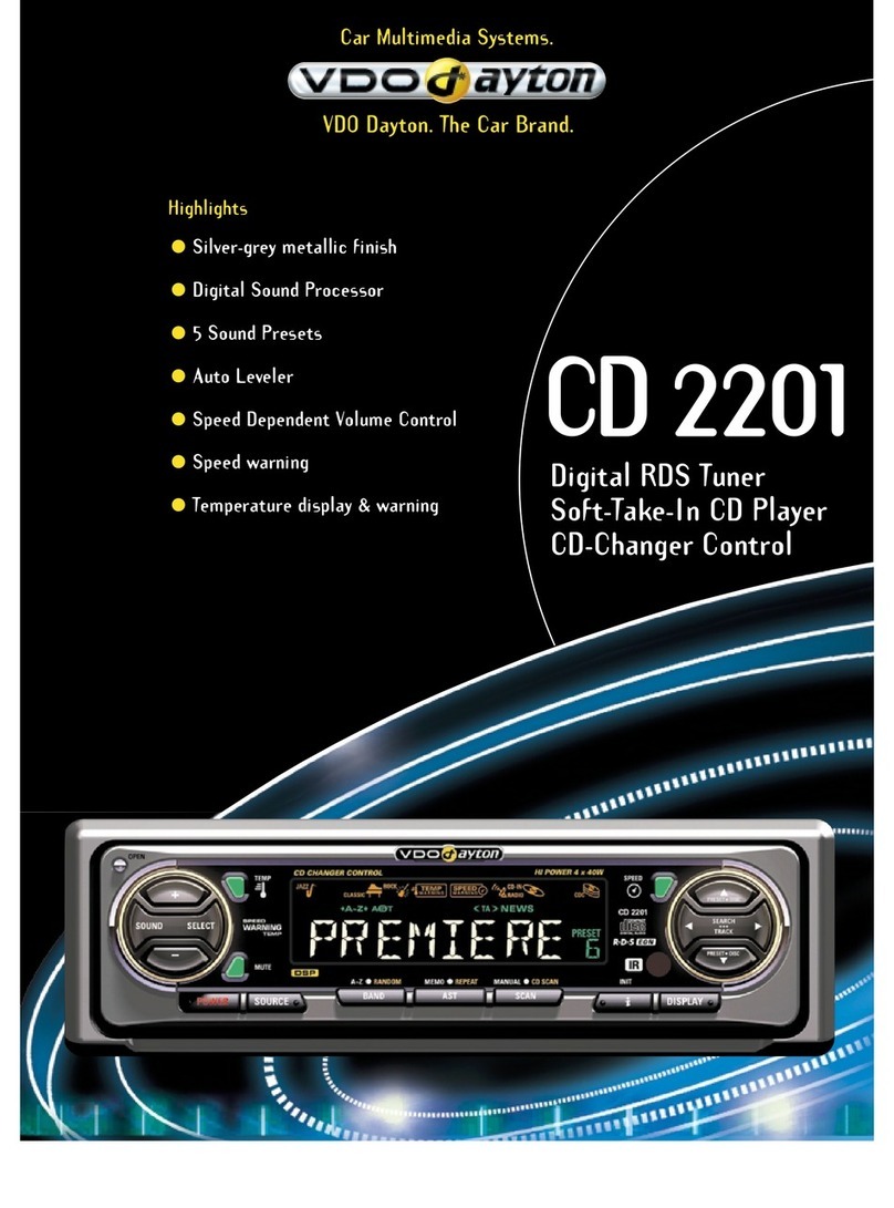 VDO CD 2201 User manual