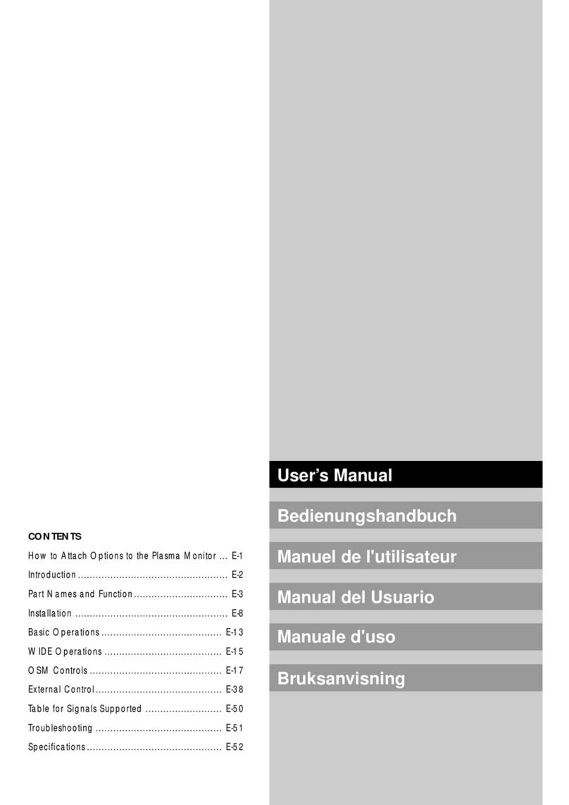 NEC PLASMA50USER User manual