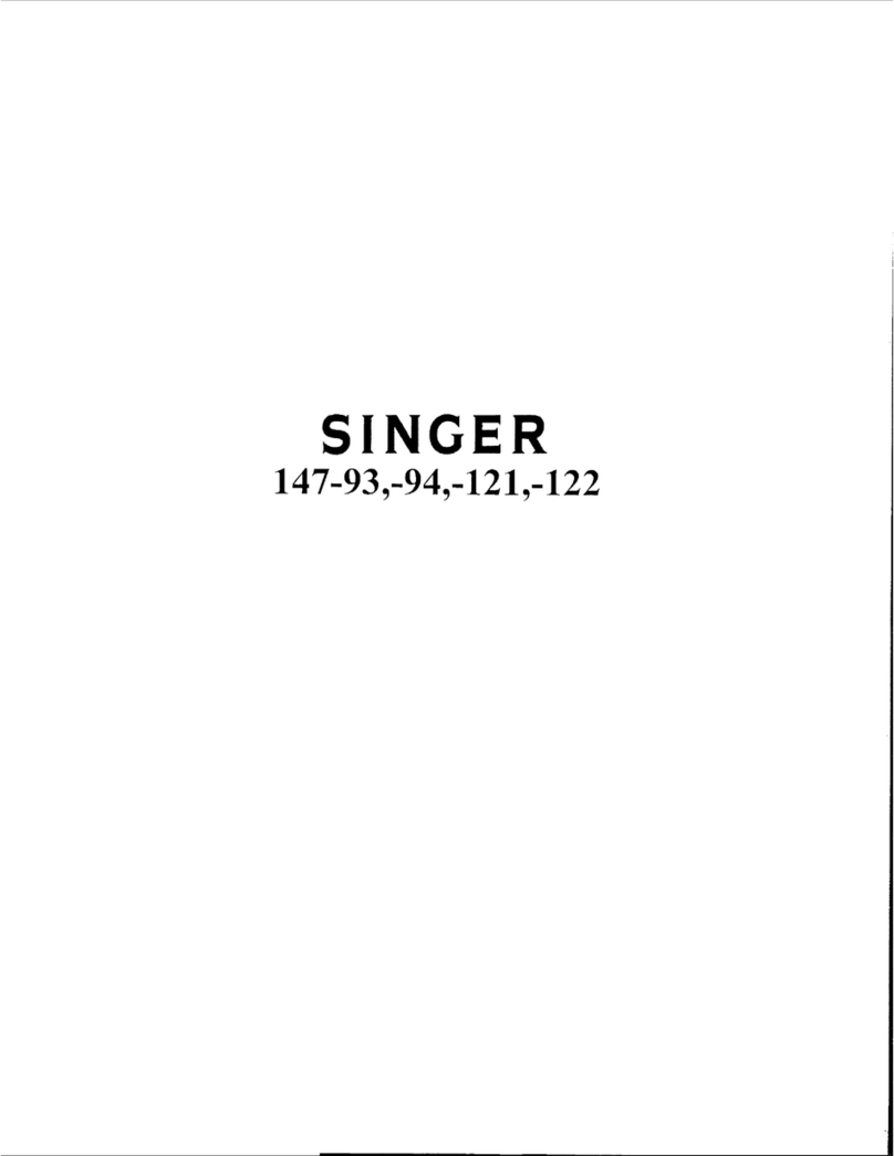 Singer 147-121 Installation and operation manual
