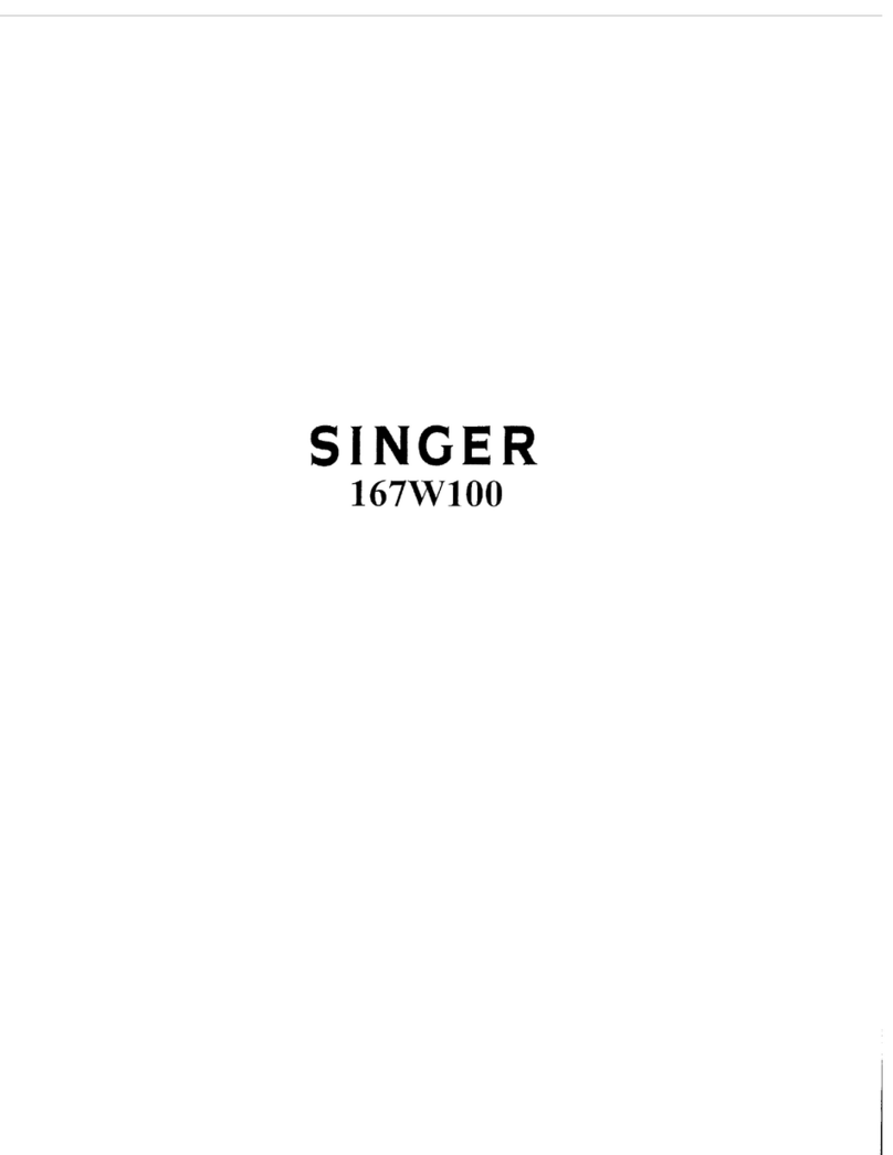 Singer 167W100 Installation and operation manual