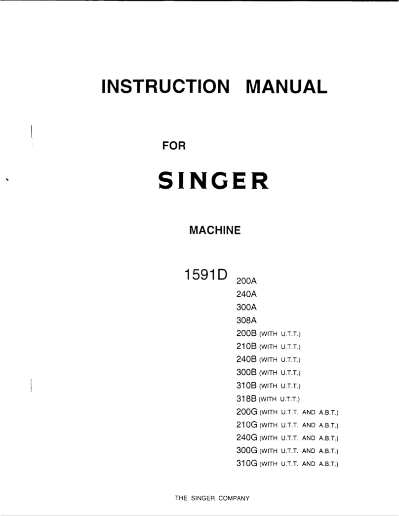 Singer 1591D200A User manual