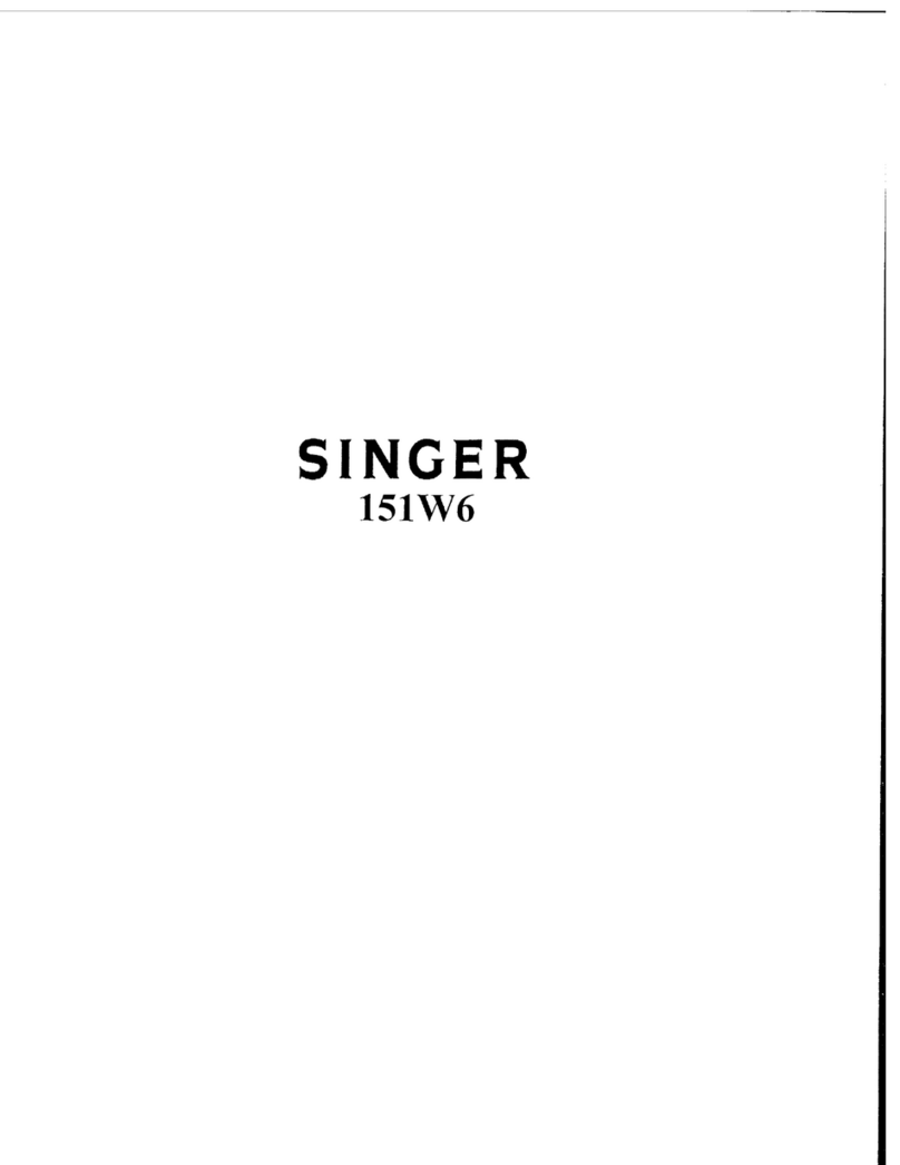 Singer 151W6 Quick start guide
