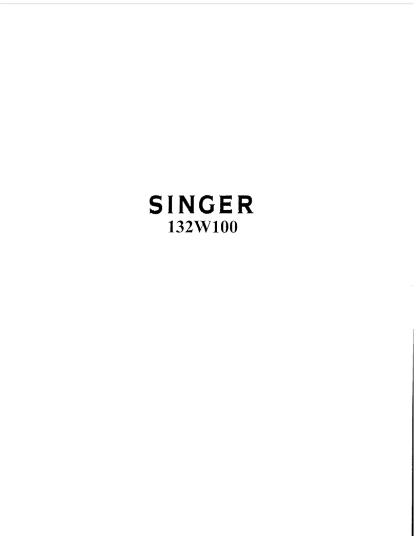 Singer 132W100 Installation and operation manual