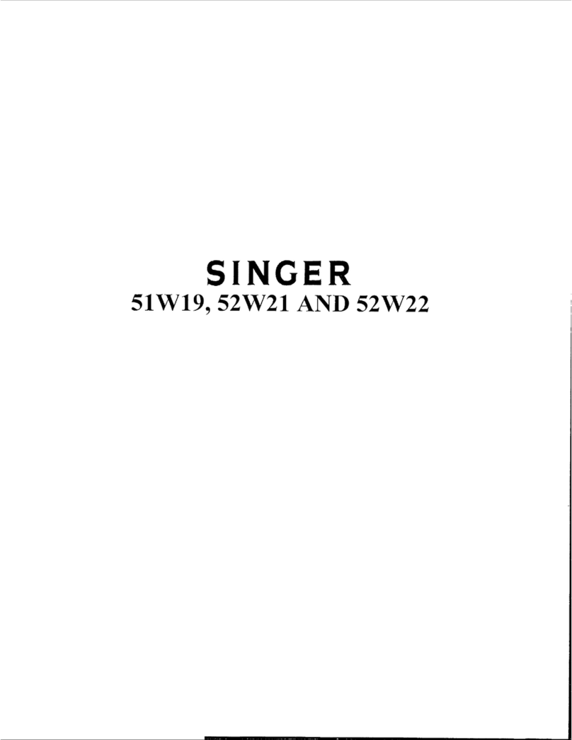 Singer 51W19 Quick start guide
