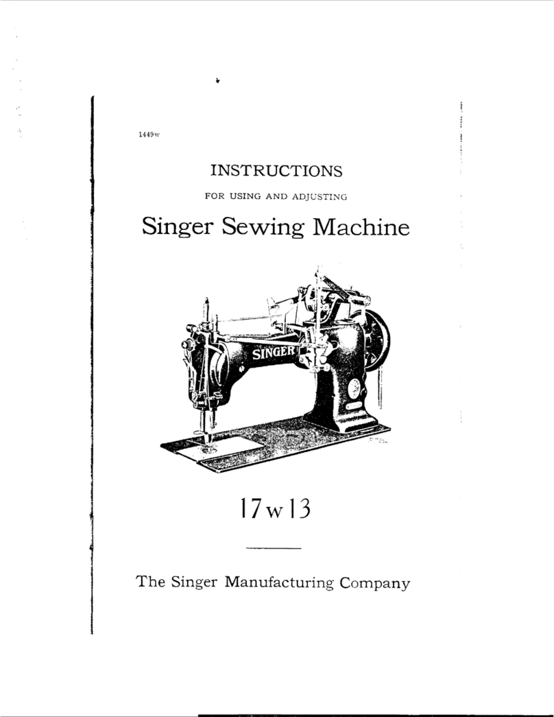Singer 17W13 User manual
