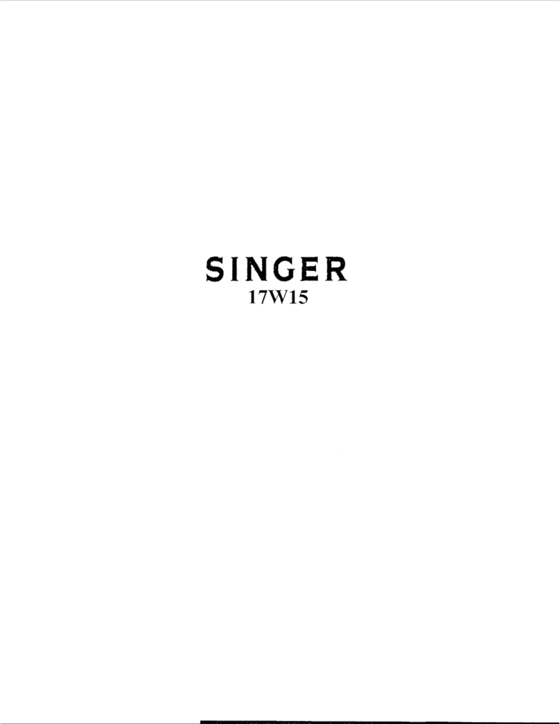 Singer 17W15 User manual