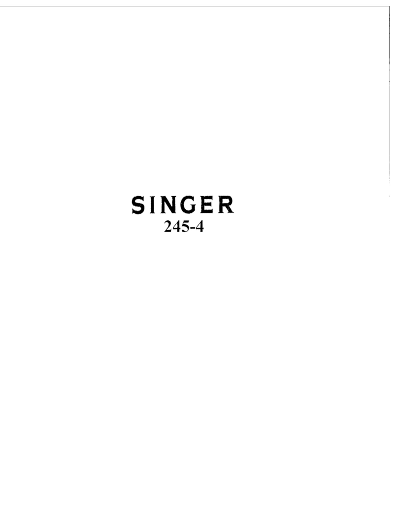 Singer 245-4 Quick start guide