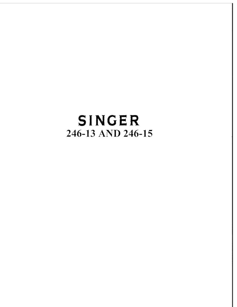 Singer 246-13 Installation and operation manual