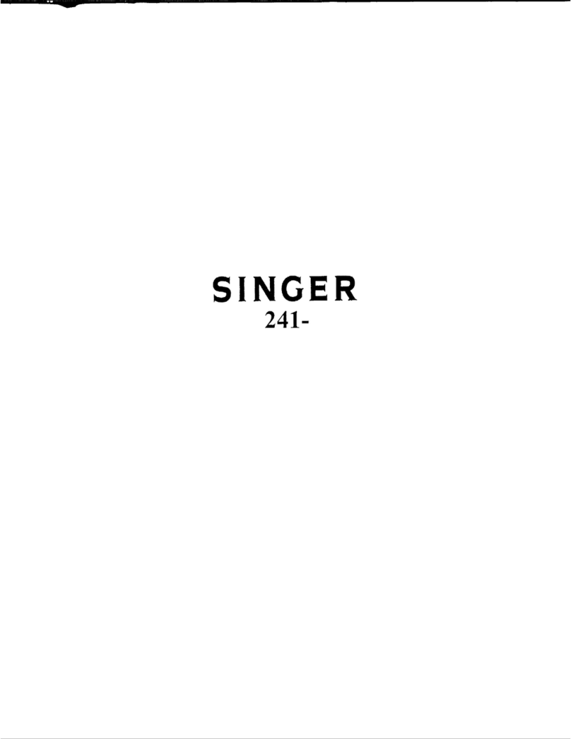 Singer 241 User manual