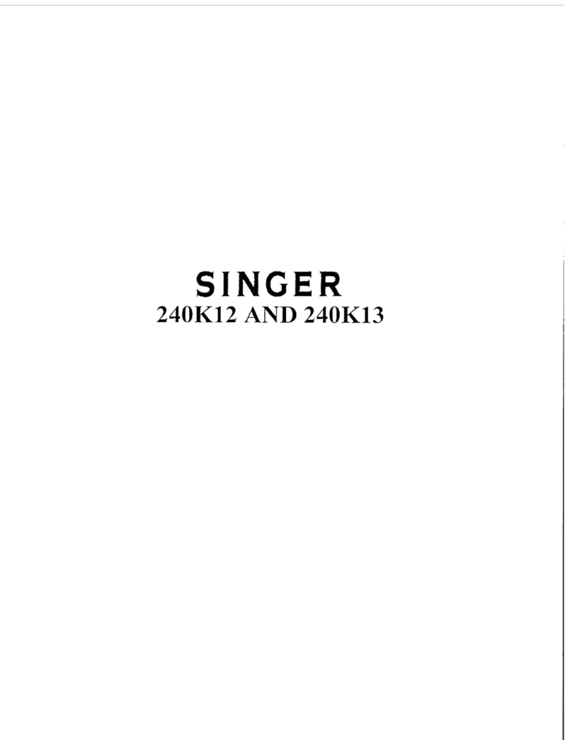 Singer 240K12 User manual