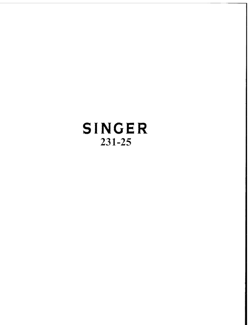 Singer 231-25 User manual Singer 231-25 User manual
