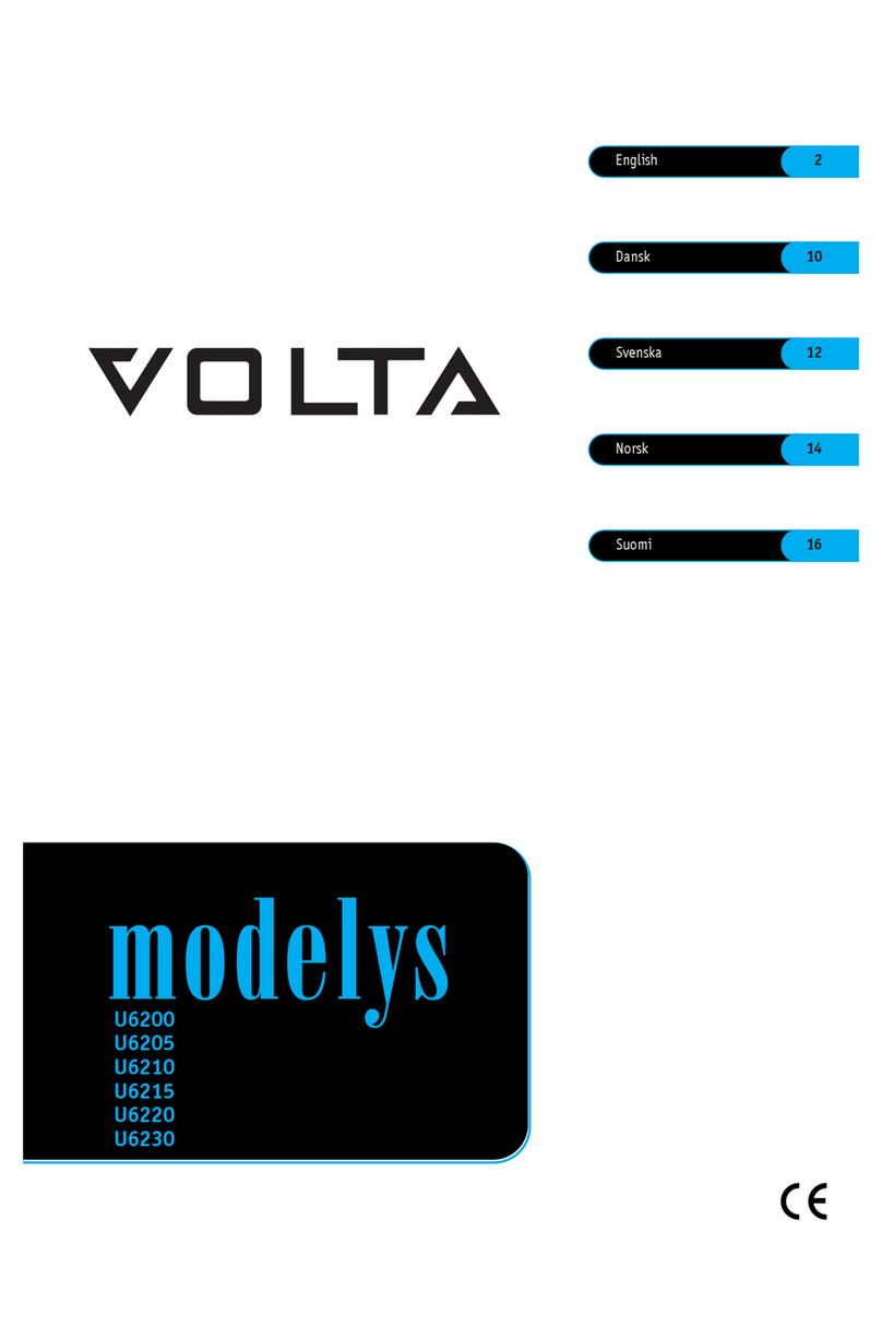 VOLTA Modelys U6210 User manual