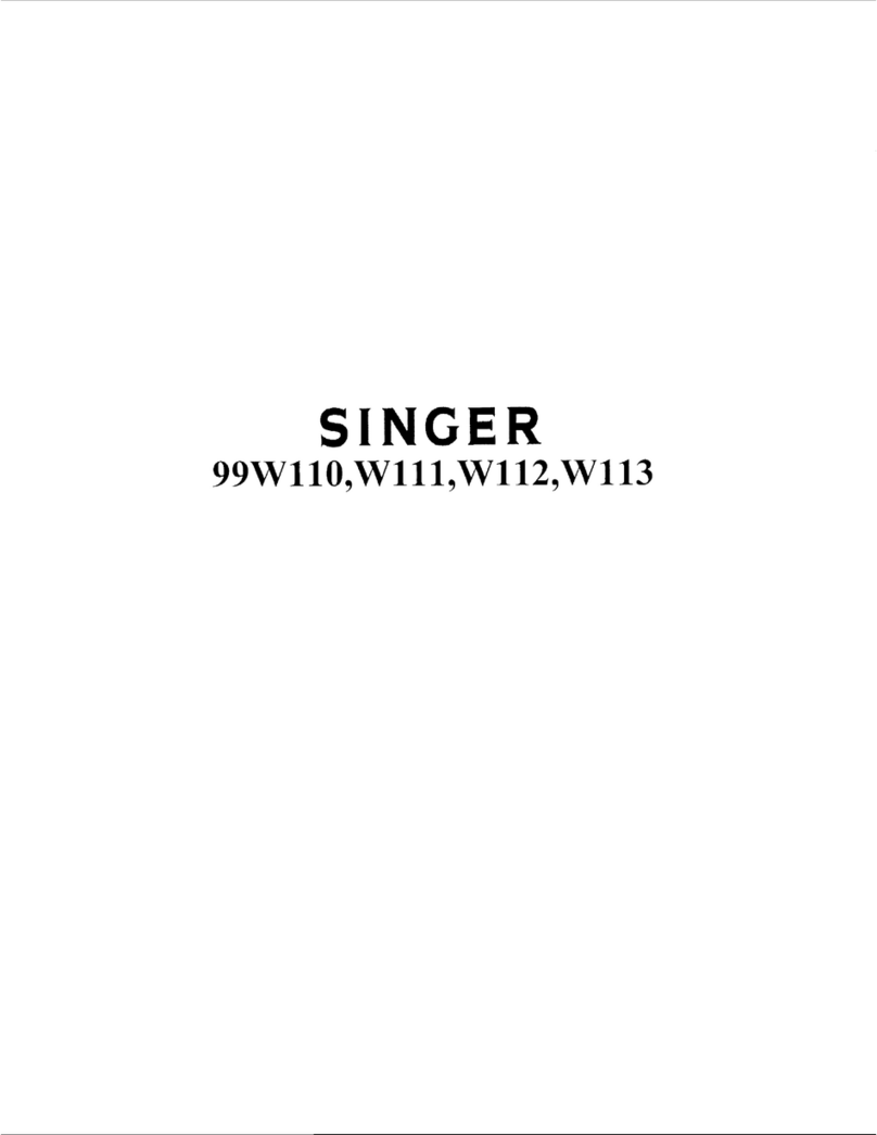 Singer 99W110 Quick start guide