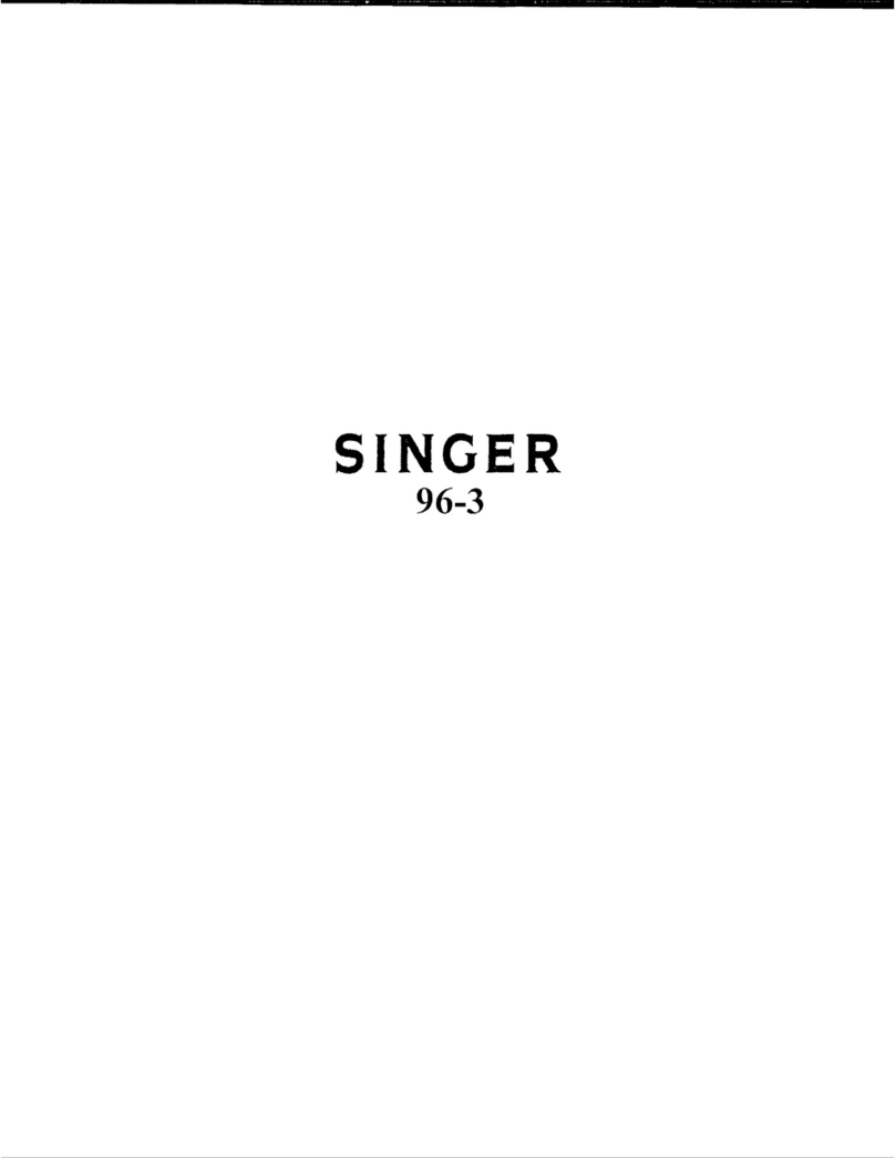 Singer 96-3 Installation and operation manual