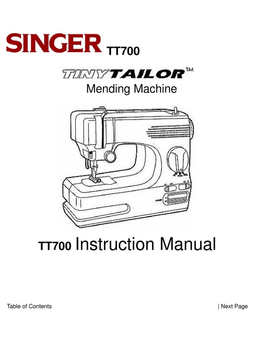 Singer TINY TAYLOR TT700 User manual