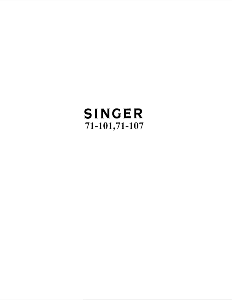 Singer 71-107 Quick start guide