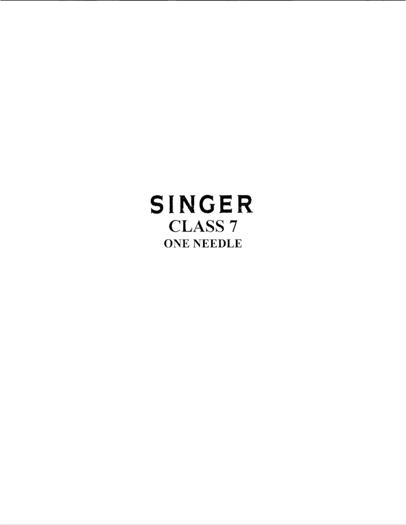 Singer 7 ONE NEEDLE User manual