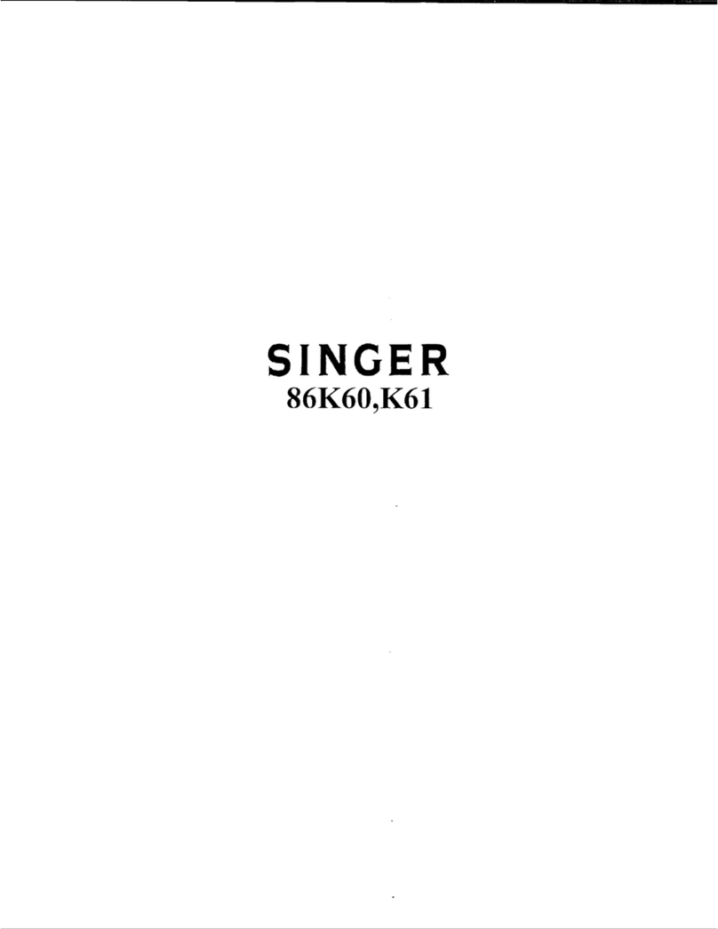 Singer 86K60 Quick start guide