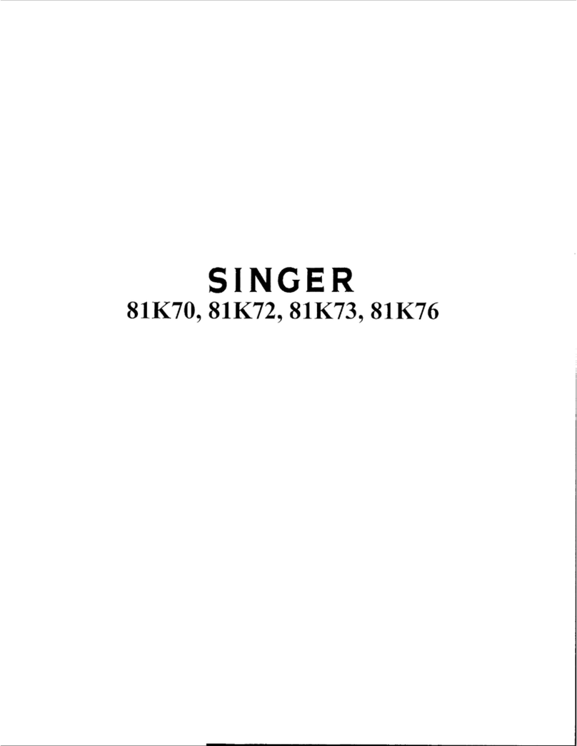 Singer 821K70 Quick start guide