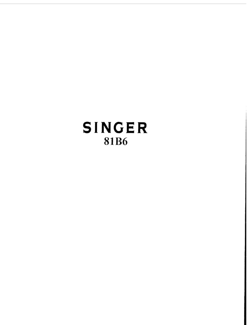 Singer 81B6 User manual