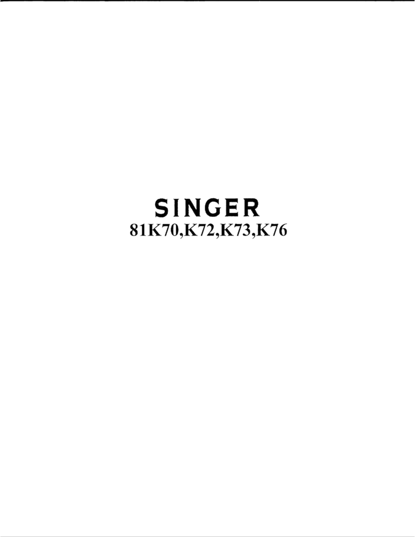 Singer 81K70 Quick start guide