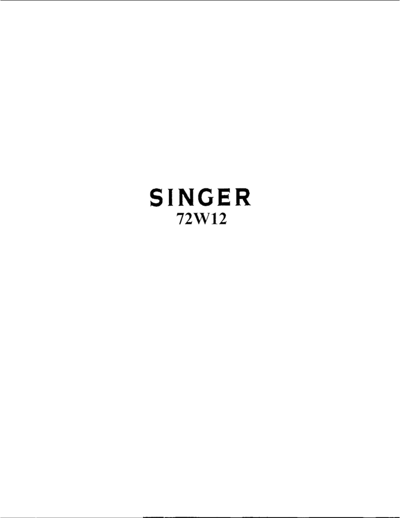 Singer 72W12 Quick start guide