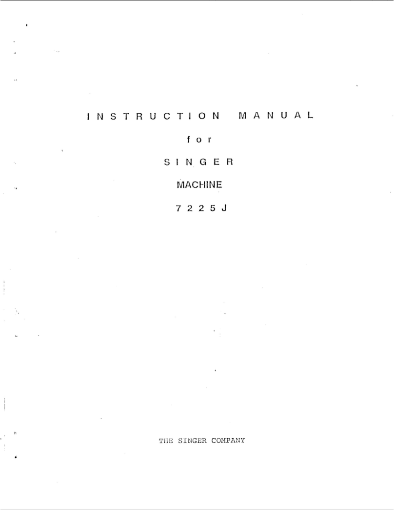 Singer 7225J User manual