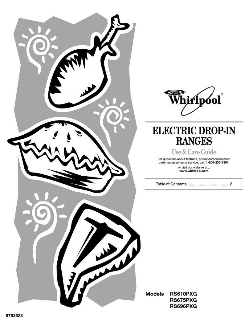 Whirlpool 9763523 User manual