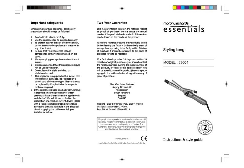 Morphy Richards IB22004 User manual