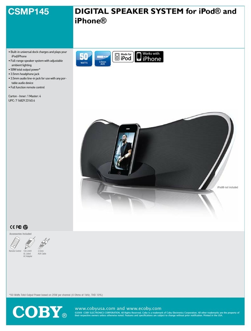 Coby Butterfly CSMP145 User manual