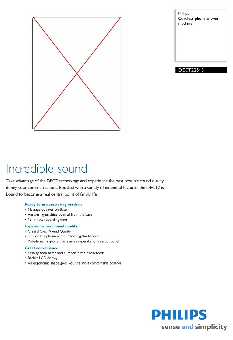 Philips DECT2251S User manual