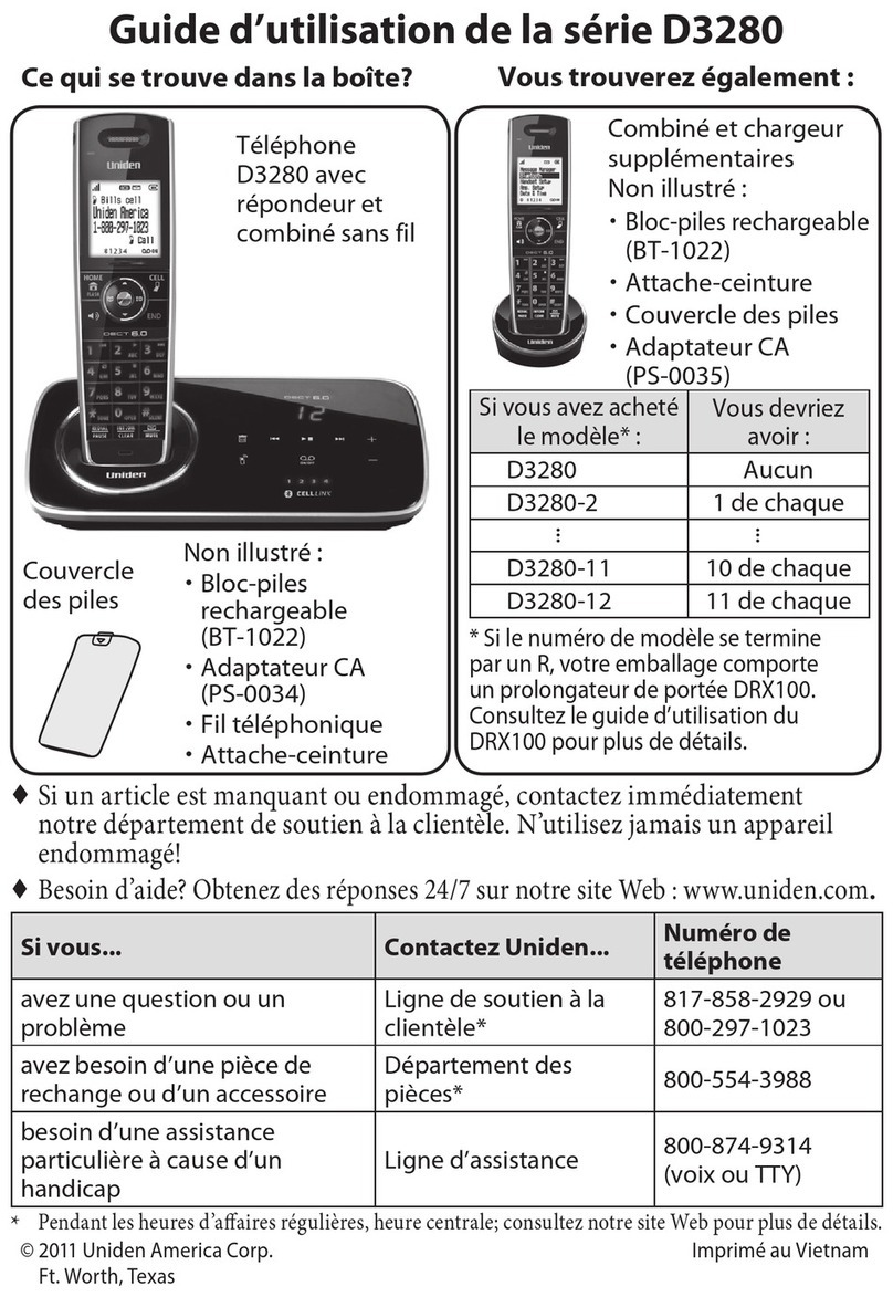 Uniden D3280 Service manual