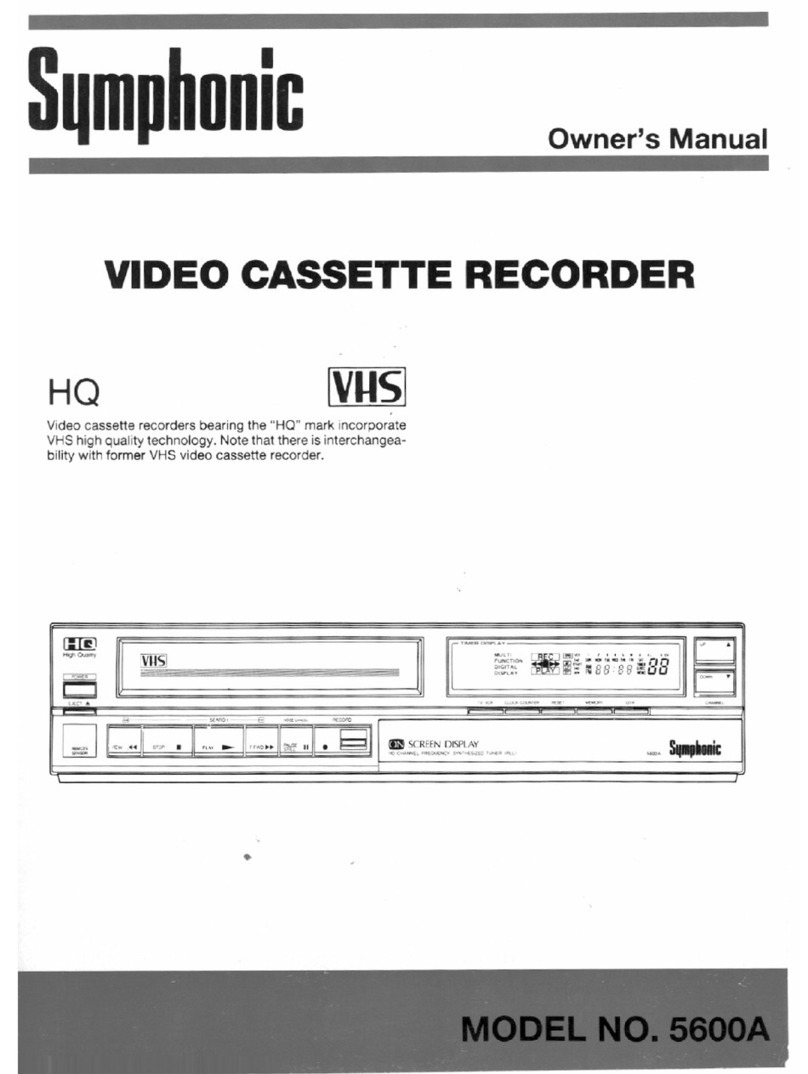 Symphonic 5600A User manual