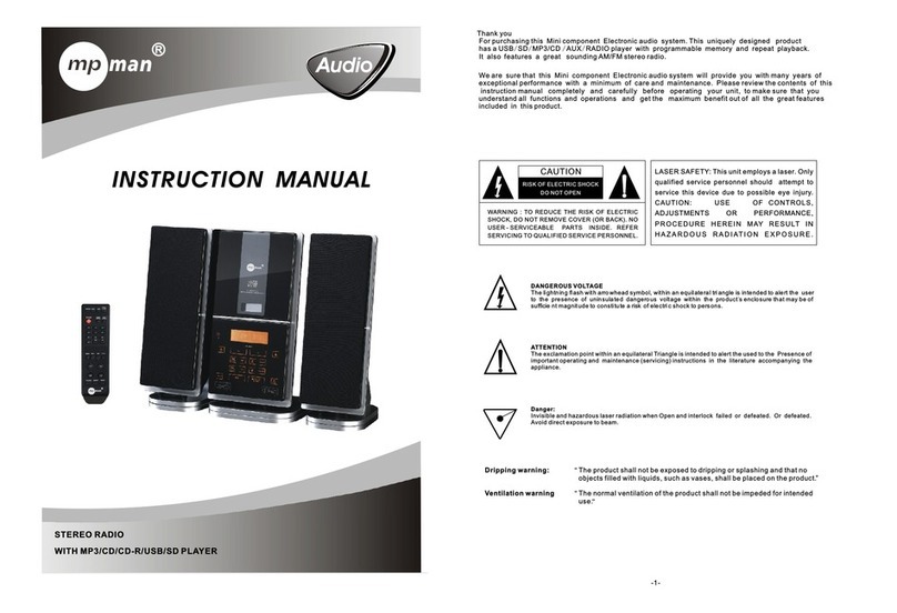 MP-Man XRM 33 User manual
