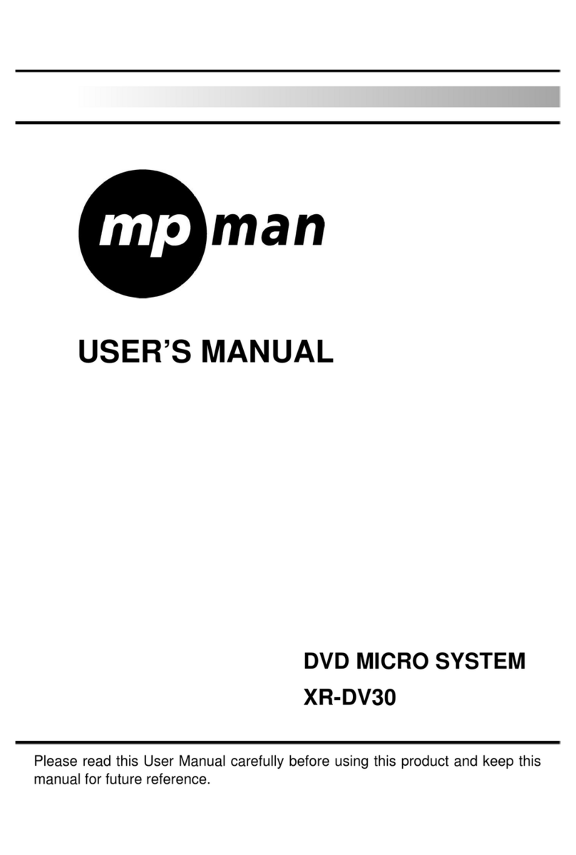 MP-Man XR-DV30 User manual
