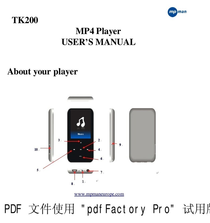 MP-Man TK200 User manual