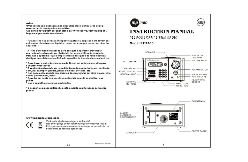 MP-Man RT 3300 User manual
