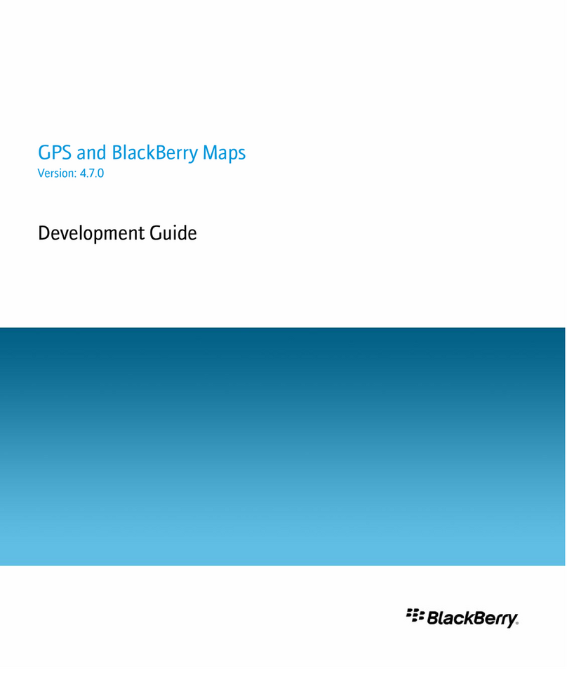 Blackbe;rry JAVA DEVELOPMENT ENVIRONMENT - - GPS AND  MAPS - DEVELOPMENT... User manual