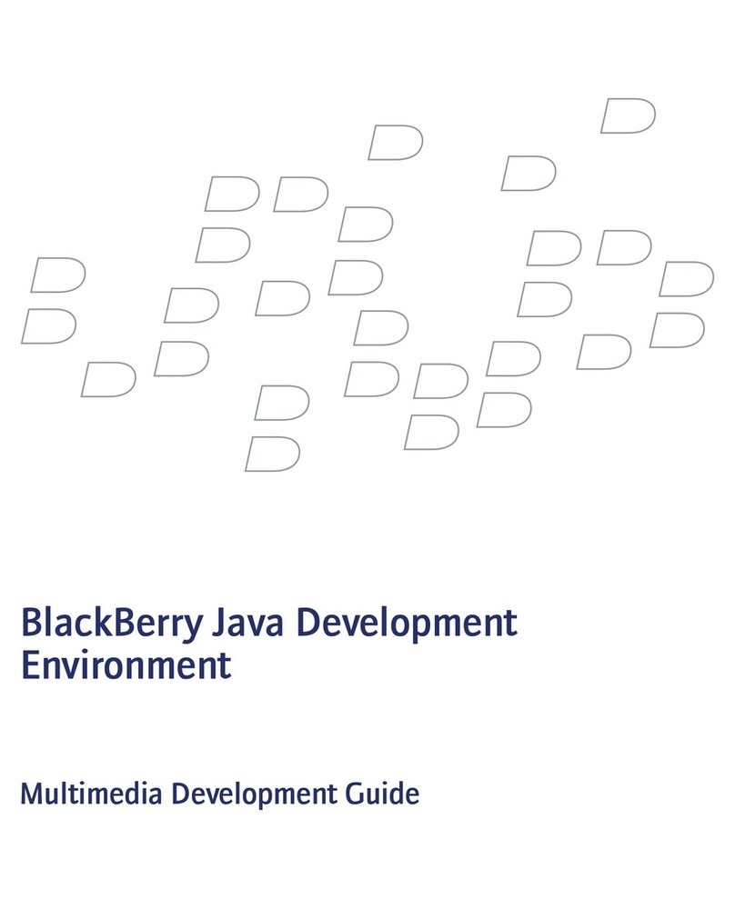 Blackbe;rry JAVA DEVELOPMENT ENVIRONMENT - - MULTIMEDIA - DEVELOPMENT... User manual Blackbe;rry JAVA DEVELOPMENT ENVIRONMENT - - MULTIMEDIA - DEVELOPMENT... User manual