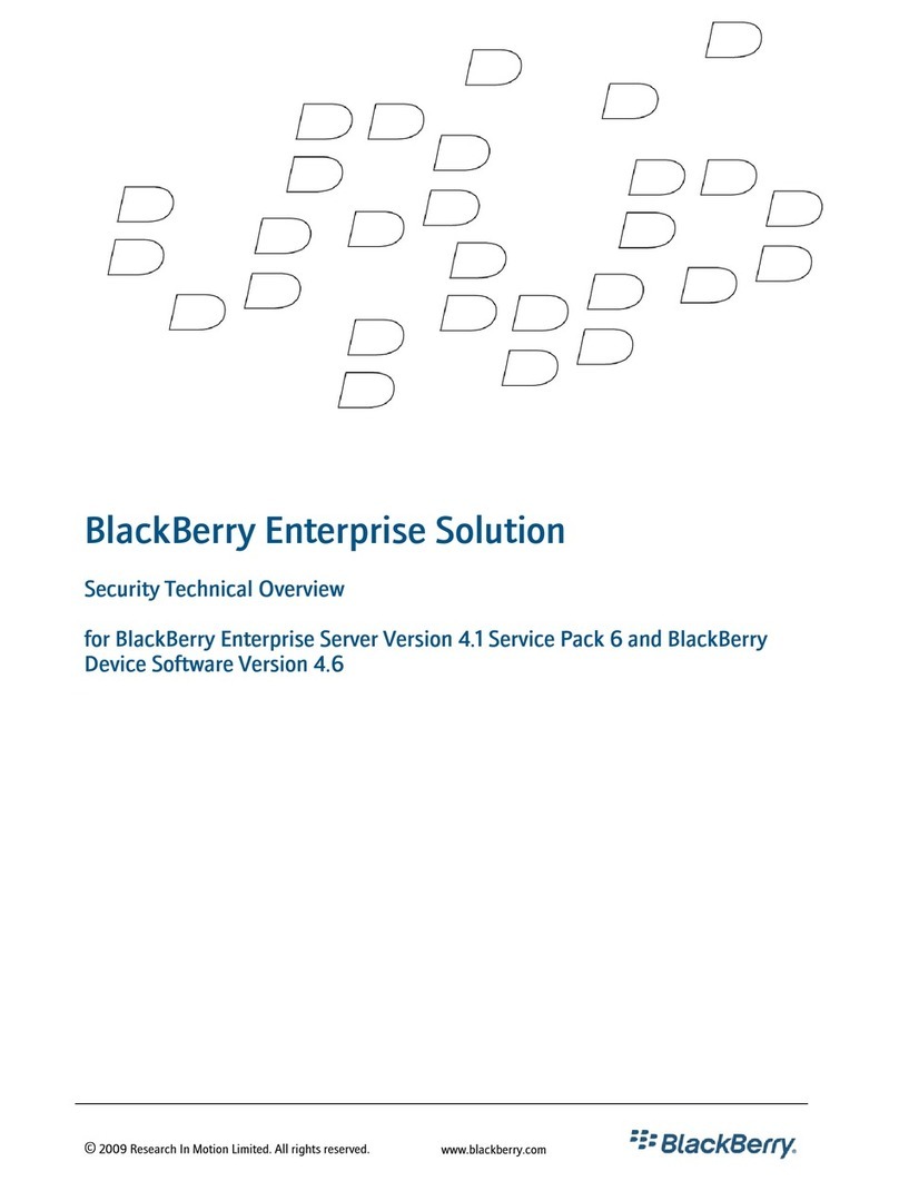 Blackbe;rry ENTERPRISE SOLUTION SECURITY - ENTERPRISE SOLUTION - SECURITY... Installation guide