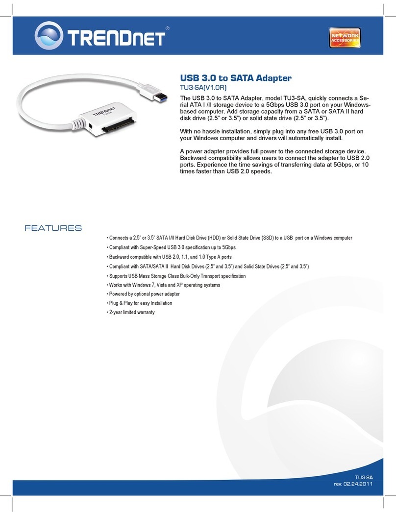 TRENDnet TU3-SA - User manual