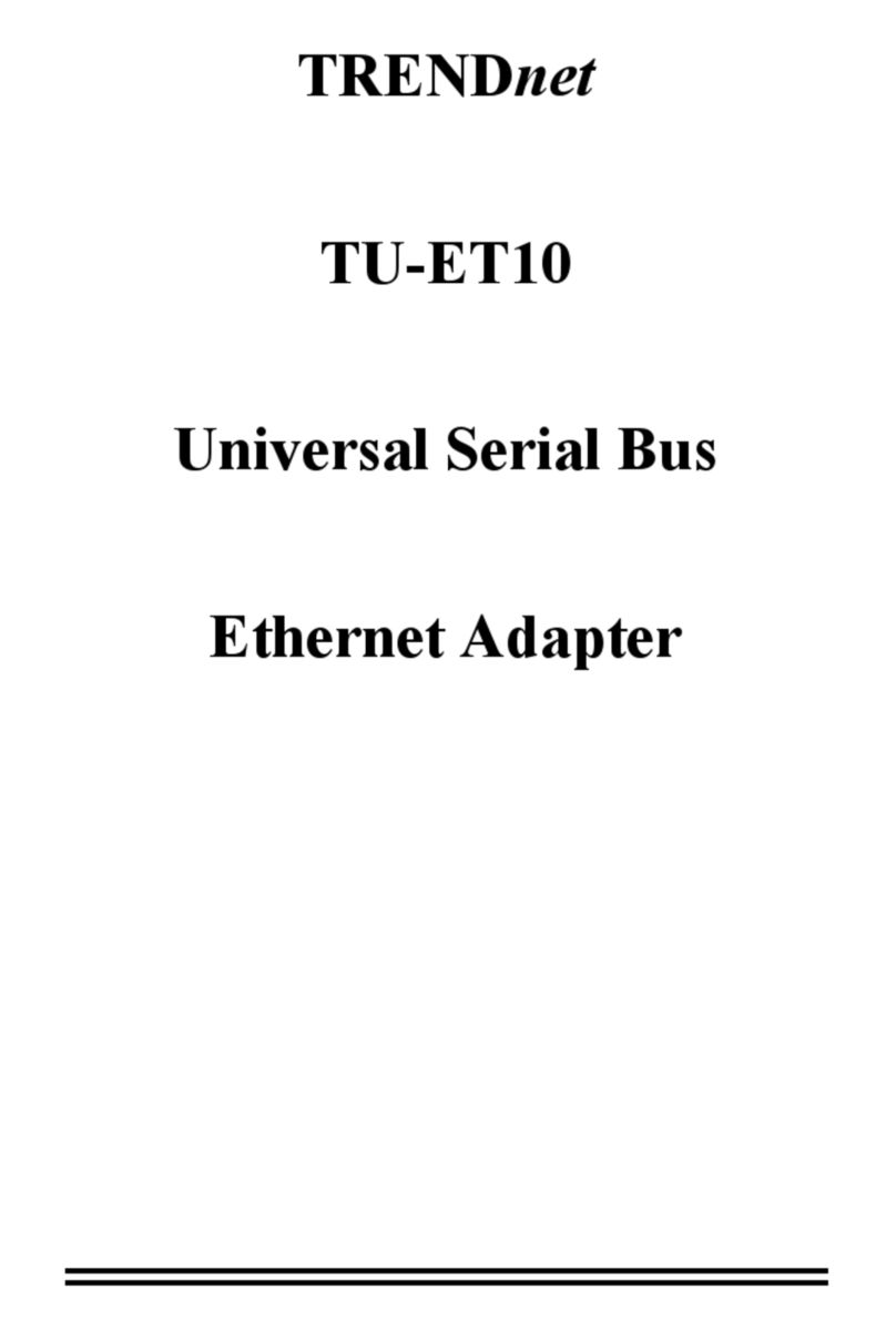 TRENDnet TU-ET10 User manual