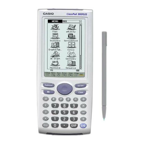 Casio CLASSPAD User manual