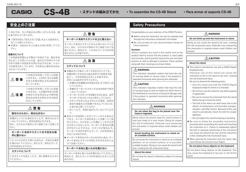 Casio CS-4B User manual