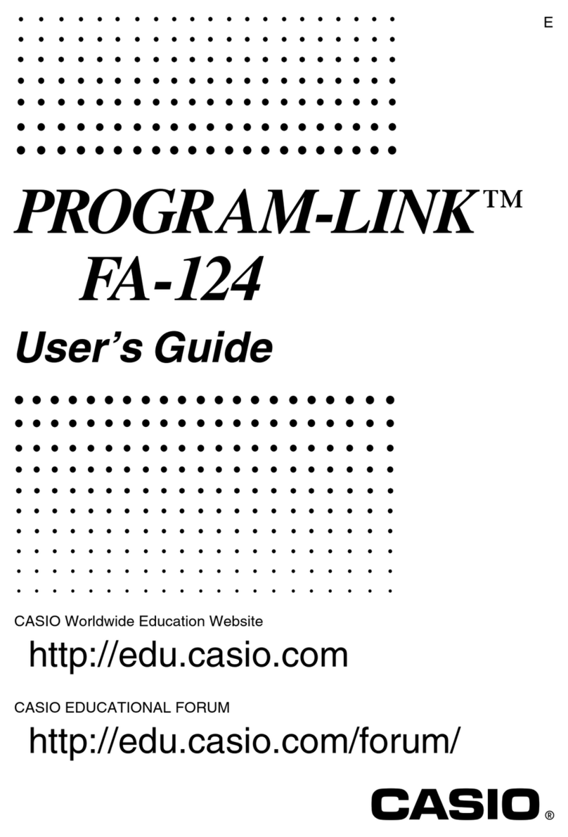 Casio Program-Link FA-124 User manual