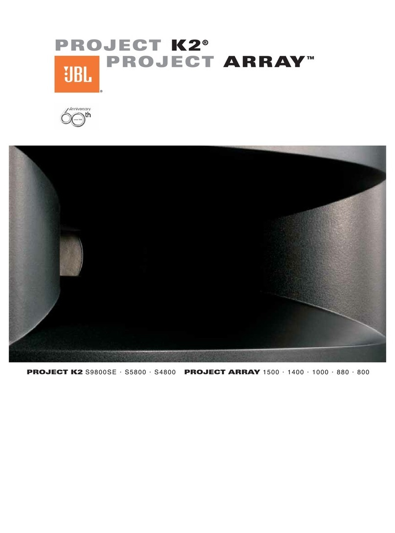 JBL 1000 ARRAY User manual JBL 1000 ARRAY User manual